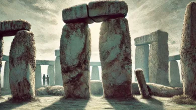 Dall·e 2024 08 22 07.19.47 A Detailed And Atmospheric Illustration Of Stonehenge A 5700 Year Old Monument In England With Large Stones Arranged In A Circular Formation. The Sc