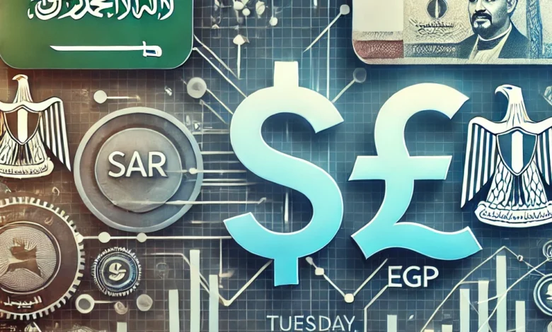 Dall·e 2024 08 27 19.03.10 An Image Depicting A Financial Theme Showing A Stable Currency Exchange Rate Between The Saudi Riyal And The Egyptian Pound On Tuesday August 27 20