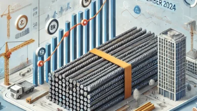 Dall·e 2024 09 01 17.48.12 An Informative Image Illustrating The Stability Of Rebar Steel Reinforcement Bars Prices In Egypt For September 2024 As Announced By The Building M