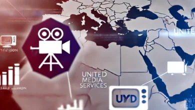 Dall·e 2024 09 02 17.40.34 An Image Representing The Company United Media Services As A Major Player In The Media And Entertainment Industry In The Arab Region. The Image Should