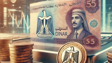 Dall·e 2024 09 03 18.25.58 An Image Depicting The Exchange Rate Of The Kuwaiti Dinar Against The Egyptian Pound On Tuesday September 3 2024. The Image Should Include Symbols O