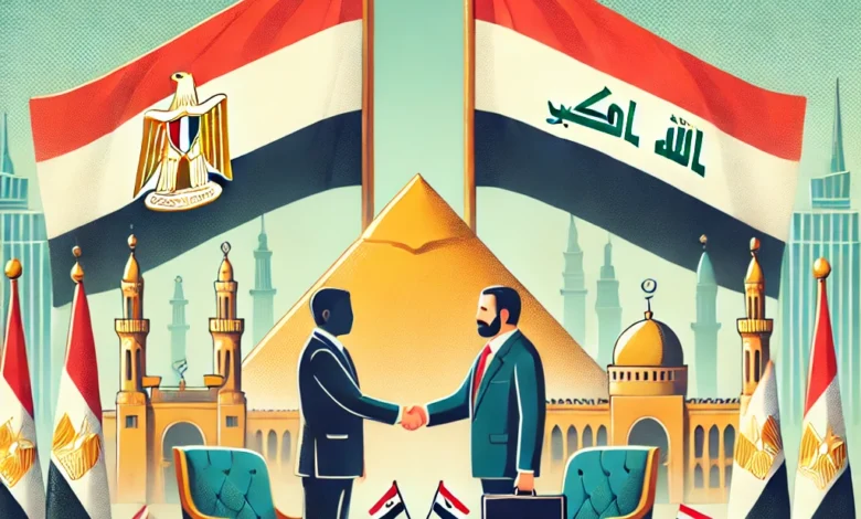 Dall·e 2024 09 03 19.12.21 An Image Representing A Meeting Between The Egyptian Minister Of Tourism And The Iraqi Ambassador In Cairo Discussing Ways To Enhance Cooperation In