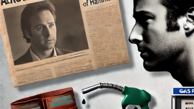 Dall·e 2024 09 05 18.35.12 An Image Depicting The Actor Armie Hammer Facing Personal And Financial Crises. The Image Could Feature Symbolic Elements Such As A Newspaper With Hea