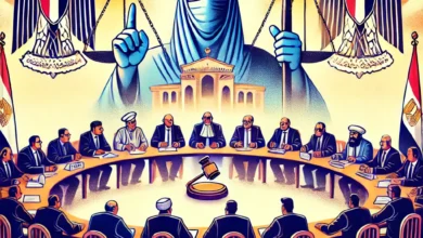 Dall·e 2024 09 16 19.46.07 An Illustration Representing A National Dialogue Discussing Legal Reforms In Egypt Focusing On Pre Trial Detention And The Criminal Procedures Law. T