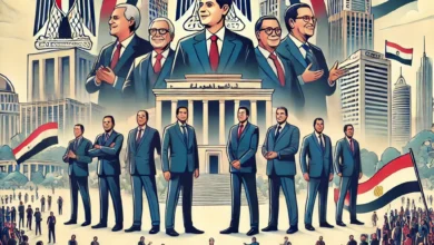 Dall·e 2024 09 16 20.13.20 An Illustration Depicting The New Formation Of The Supreme Committee Of The Mostaqbal Watan Party حزب مستقبل وطن. The Scene Shows A Group Of Promine